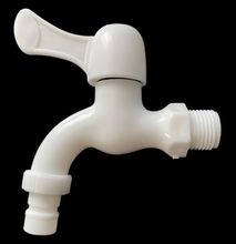 PVC Plastic Tap PP Mini Faucet Male Thread Clear Small Bibcock Easy Install Kitchen Washing Machine Garden Home Household Tools